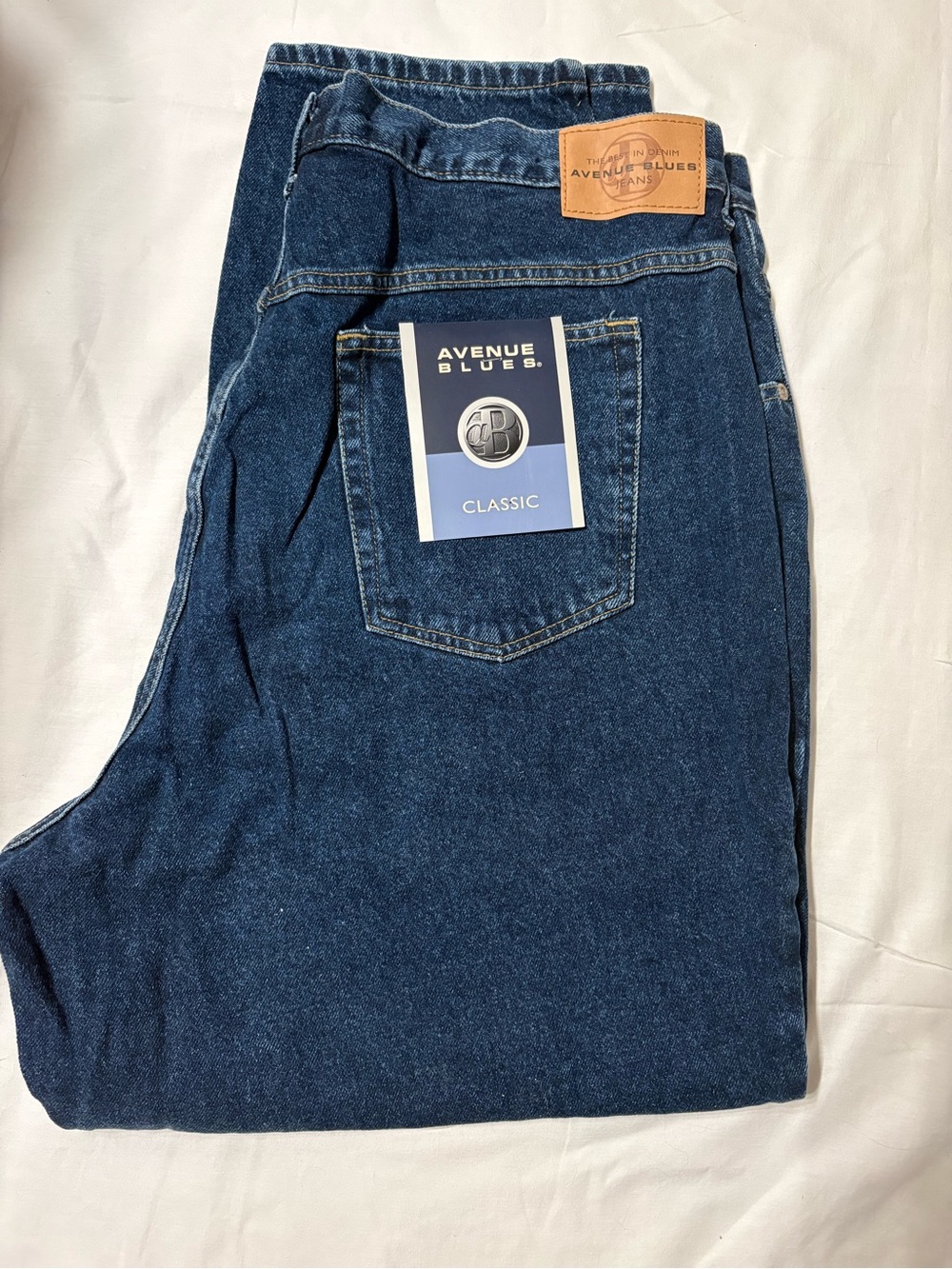 Avenue Blues Classic Relaxed Fit Dark Blue Women's Jeans
